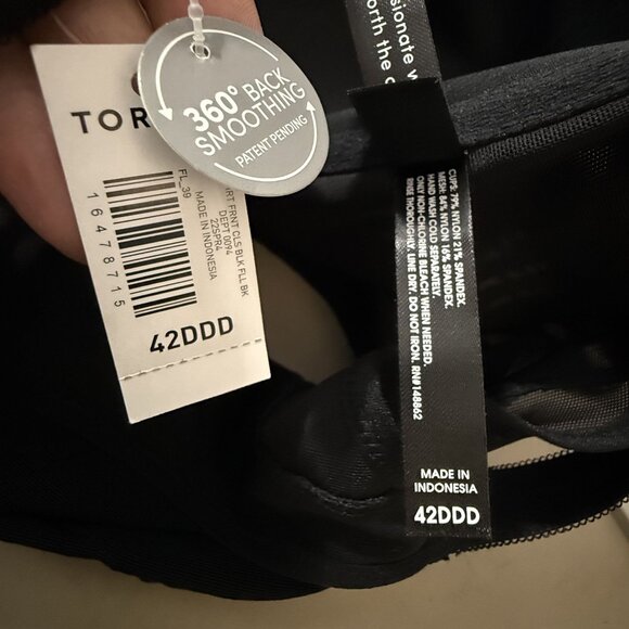 Torrid Bra Women's 42DDD 360° Back Smoothing Lightly Lined T-Shirt Front Clasp‎ - Picture 8 of 9